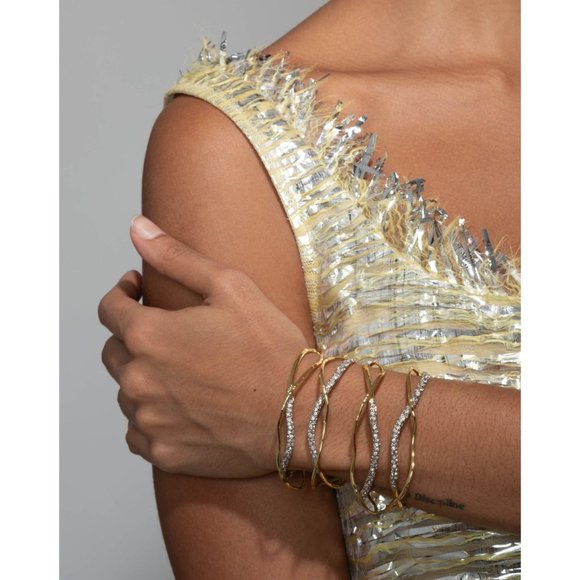 Alexis Bittar Solanales Crystal Cuff Bracelet - Champagne - 50200 - Picture 10 of 14